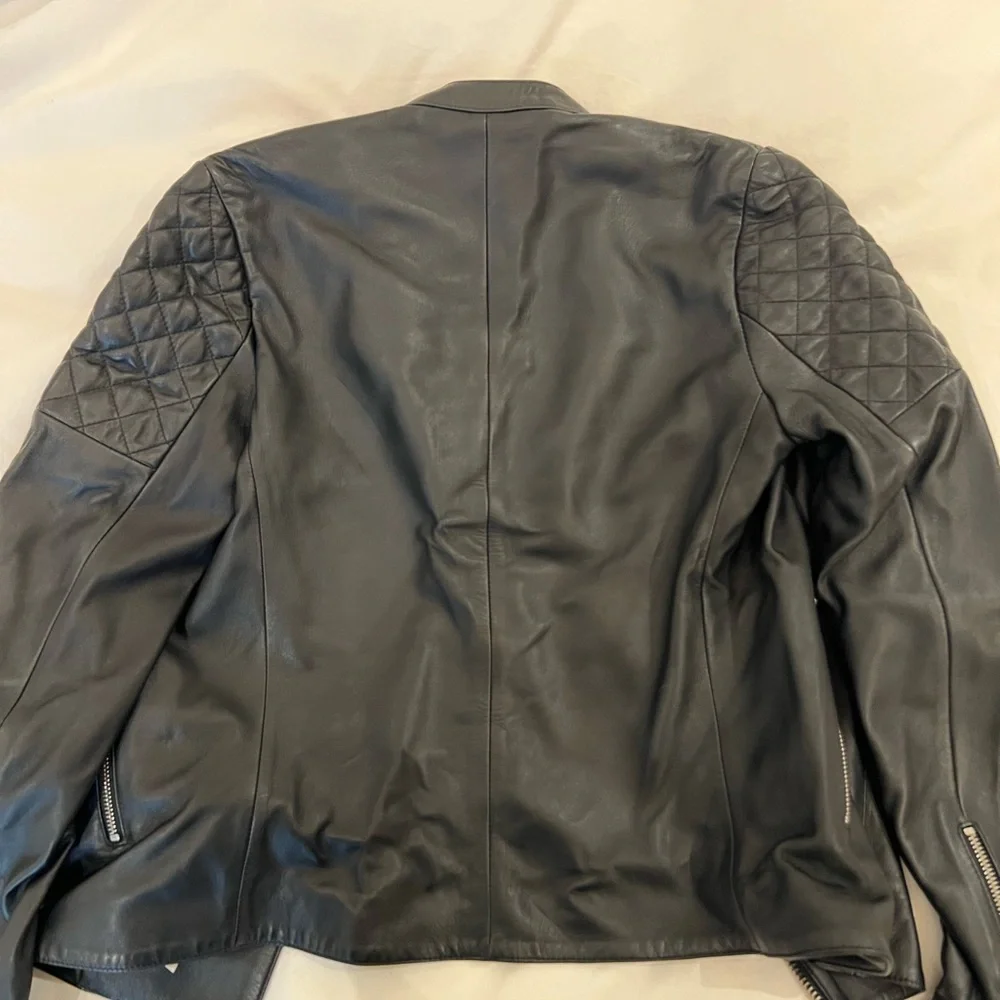 Jigsaw 100% Napa leather black biker jacket. Women’s size 4. Pristine! - Picture 13 of 13